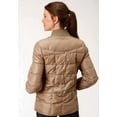 thumbnail image 2 of Roper Women's Poly Window Pane Quilted Jacket Brown Large  US, 2 of 2