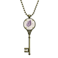 thumbnail image 1 of Chaîne Ornée d'Un Pendentif Collier avec Clé Violette, 1 of 3