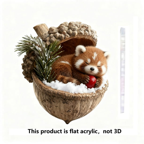 10cm Forest Animals Decoration Christmas Tree Pendant Holiday Gift