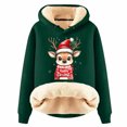 thumbnail image 1 of Long Sleeved Fawn Print Loose Hoodie, 1 of 4