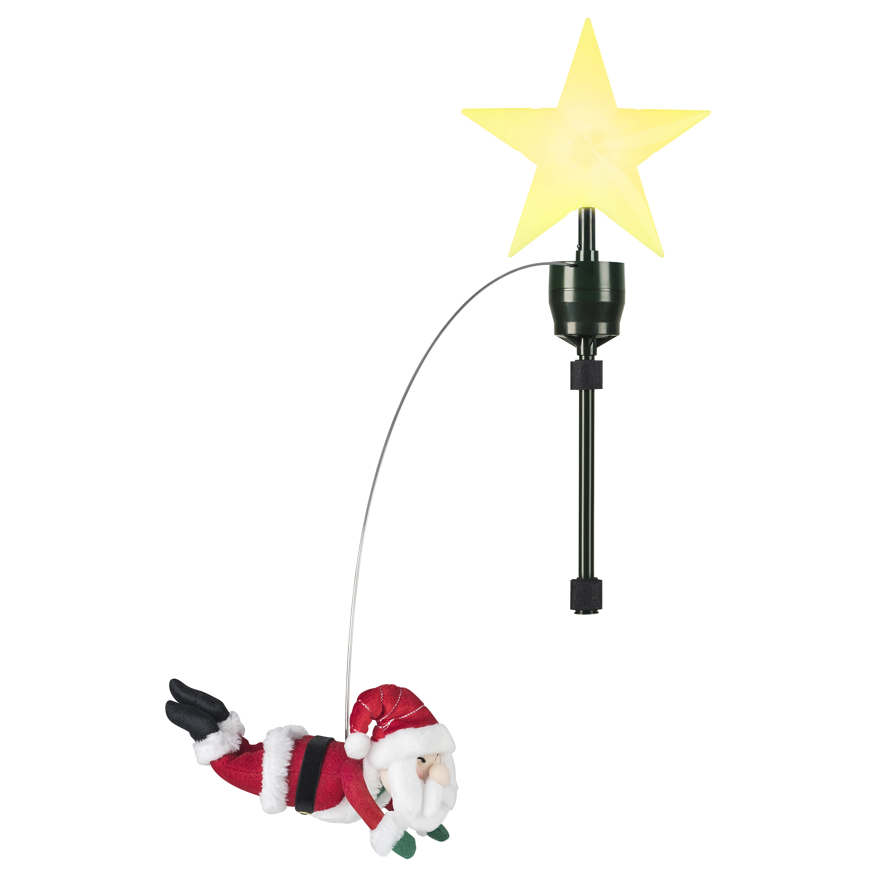 Mr. Christmas Animated Tree Topper - Flying Santa - Walmart.com