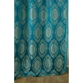 thumbnail image 3 of Kenyon Damask Textured Jacquard 54 x 84 in. Single Rod Pocket Curtain Panel w/Attached 18 in. Valance, 3 of 7