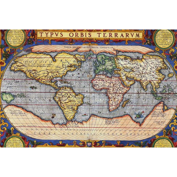 Old World Map - CANVAS OR PRINT WALL ART