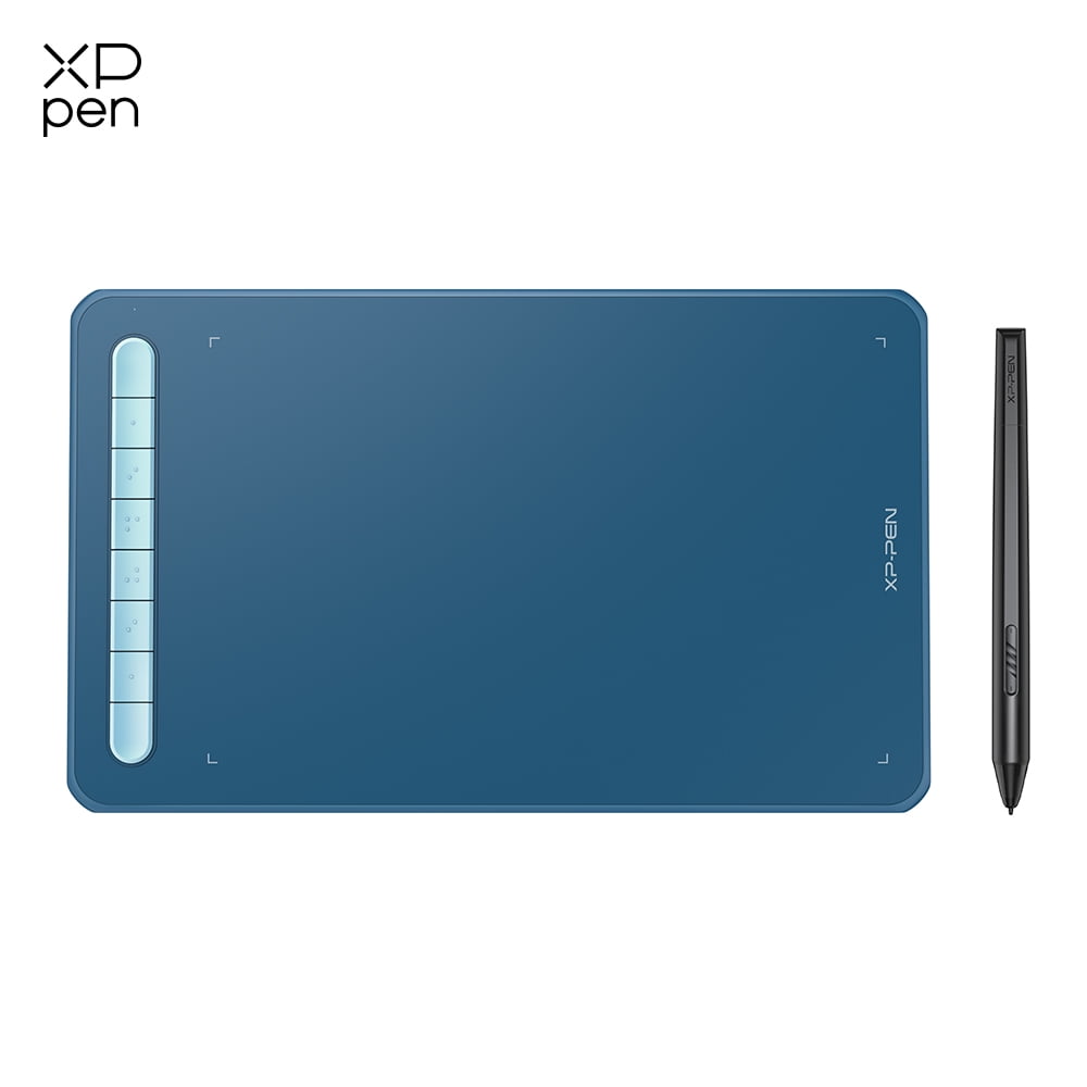 XP-PEN Deco L Drawing Tablet 10 x 6 Graphics Tablet with X3 Elite Stylus 8 Shortcut Keys Blue Supports Windows/Mac/Android/Chrome OS/Linux 8192 Levels of Pen Pressure 