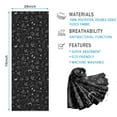 thumbnail image 2 of Black White Halloween Skull Bat Moon Pattern Hot Yoga Mat Towel Non Slip for Hot Yoga - Quick-Drying Yoga Mat Cover with 4 Corner Pockets with Travel Bag - Hot Yoga Towel Non Slip 74"x26", 2 of 6