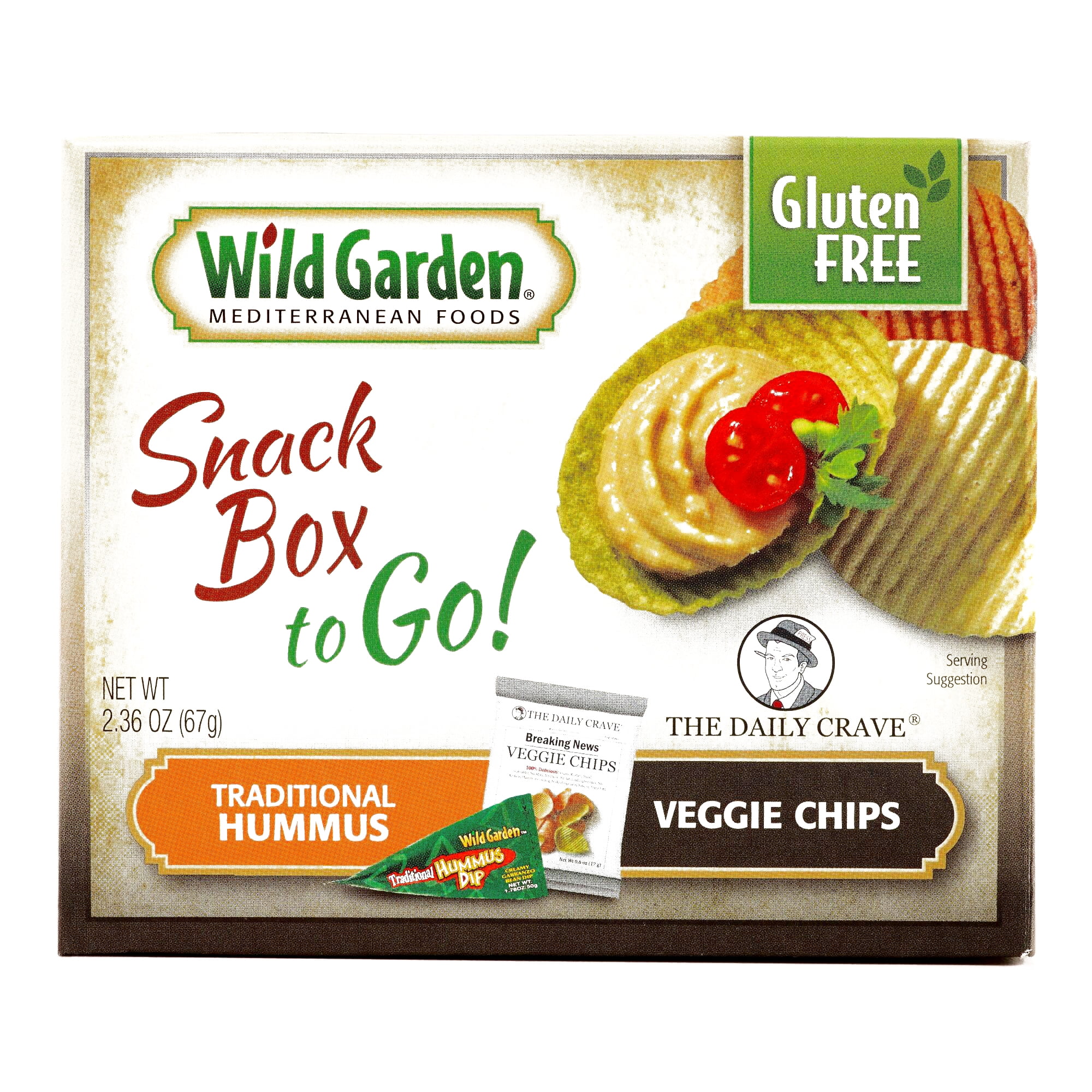 Wild Garden Veggie Chips and Hummus Snack Pack .8 oz (2 Items Per Order