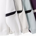 thumbnail image 4 of Heavyweight cotton patchwork sleeve crew neck sweatshirt for men and women, casual pullover sweatshirt for spring and autumn., 4 of 4