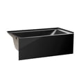 thumbnail image 3 of Fine Fixtures Acrylic-Fiberglass Soaking Bathtub, Black. Alcove | Apron Front Left Hand 48"x32", 3 of 10