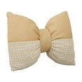 thumbnail image 2 of Bowknot Decorative Pillow - Velvet Tufted Living Room Throw Cushion Bedroom Sofa Accent Chair Pad Soft Home Gift Hypoallergenic Fill(Yellow), 2 of 6