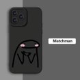 thumbnail image 3 of Cute Cartoon Matchman Phone Case For iPhone 14 Pro Max Cases iPhone 13 12 11 XS Max XR X 7 8 Plus 14 Shockproof Matte Soft Cover, 3 of 5