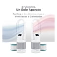 thumbnail image 2 of Ventilador Calentador Purificador 3 En 1 82cm Esquimal Color Blanco - Plata, 2 of 8