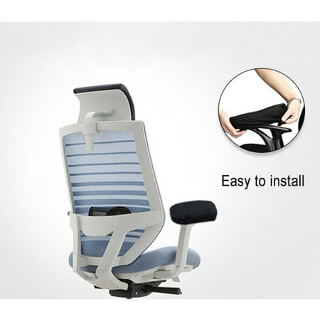 2pcs Chair Armrest Pads Memory Foam Elbow Pillow Extra Thick