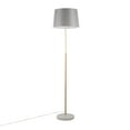 thumbnail image 6 of LumiSource White Marble, Antique Brass, Grey Linen March Floor Lamp, 6 of 7
