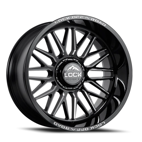 Lock Off-Road Lock Extreme Apex Gloss Black Milling 9-20