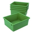 thumbnail image 3 of Storex Plateau de Rangement Profond, Format Lettre, 10 x 13 x 5 Pouces, Vert, Lot de 5, 3 of 4