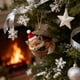 thumbnail image 5 of Adorno de bellota con animales del bosque Adornos navideños con criaturas del bosque Adornos acrílicos 2D Animales acogedores en piñas Decoración colgante para la decoración de fiestas en casa, 5 of 7