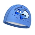 thumbnail image 3 of Gorro de baño para niños y niñas, impermeable, profesional, de PU, con estampado de dibujos animados, para bebés, 3 of 4