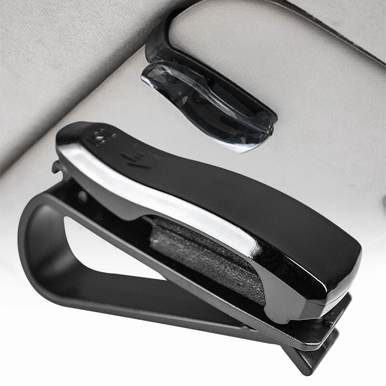 BUTTERFLY- 3X Car Sun Visor Sunglasses Holder Glasses Card Ticket Clips Vehicle Accessories