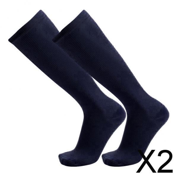 2x Calcetines/medias de Compresión hasta La para Hombres Y Mujeres, Correr, , Trotar, Caminar 2 piezas