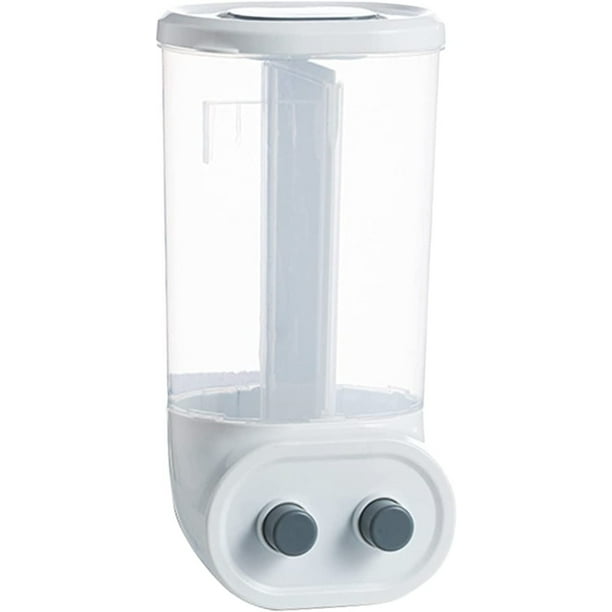 Recipiente Hermetico Dispensadora de Cereal Ximxi Doble Division Blanco
