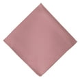 thumbnail image 4 of 2 Piece Set: Jacob Alexander Men's Silk Blend Solid Regular Length Neck Tie Pocket Square Hanky - Dusty Rose, 4 of 6