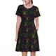 thumbnail image 1 of Balery Mardi Gras Carnival Vestidos sueltos de manga corta para mujer, vestidos de verano 2025, vestidos casuales de corte A con vuelo., 1 of 6
