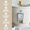 thumbnail image 3 of Electric Rice Cooker, 3-Cups Uncooked/6-Cups Cooked, PFAS-Free Nonstick, One-Switch Design, Auto Keep Warm, Compact, Cream, 3 of 9