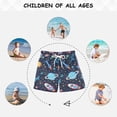 thumbnail image 6 of joogoo Boys Swim Trunks Space Stars Planet Beach Board Shorts Drawstring Swimsuit 3T, 6 of 6