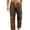 Brown, variant on Bxsruta Mens Casual Pants Elastic Waist Boho Trousers Drawstring Loose Fit Summer Beach Lounge Pants