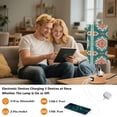 thumbnail image 5 of Touch-Control 3-Color Desk Lamp with Plug – Energy-Saving LED + 3 Simultaneous Charging Ports Nordic Christmas Color Pattern, 5 of 8