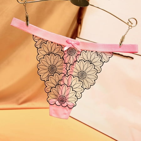 

Aayomet Women S Panties Women s Flirty Funny 3D Printed Animal Middle Waist Tail Underwears Briefs Gifts With Cute Ears Pink One Size