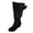 Black, variant on Women's Slouchy Mid Calf Boots Buckle Round Toe Side Zipper Wide Width Chunky Heel Fall Winter Boots