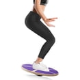 thumbnail image 6 of Philosophy Gym Wobble Balance Board, Round Wooden Core Trainer for Adults - Purple, 6 of 7