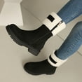 thumbnail image 5 of Mostsola Snow Boots for Women Zipper Platform Mid Calf Boots Plush Winter Warm Long Boots, 5 of 9