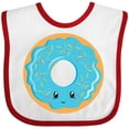 thumbnail image 3 of Inktastic Blue Donut Boys or Girls Baby Bib, 3 of 4