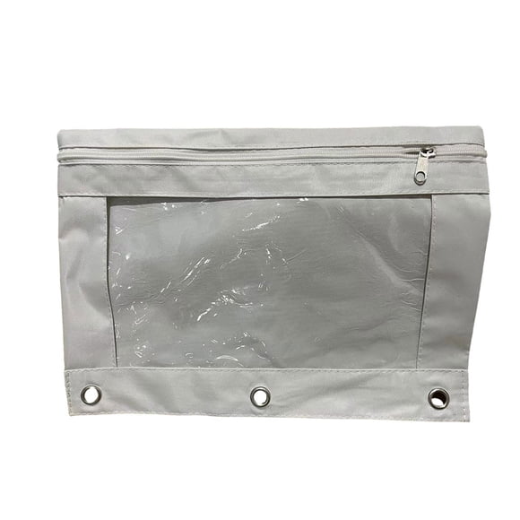 Seitruly Estuche para documentos duradero y elegante para estudiantes y profesionales que almacenan archivos Estuche con cremallera cartulina Blanco