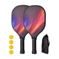 thumbnail image 2 of Pickleball Paddles Pickleball Racquets Includes 2 Rackets 4 Pickleballs Comfort Grip Professional Pickle Ball Racket for Kids Style L, 2 of 8