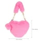 thumbnail image 3 of 1 pieza de felpa en forma de corazón bolso femenino encantador bolso peludo para invierno otoño, 3 of 6