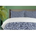 thumbnail image 4 of Ambesonne Modern Duvet Cover Sets, Monotone Minimal Squares, 2-King, Indigo Pale Purpleblue, 4 of 6