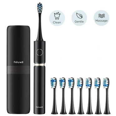 PRO P11 UltraSonic Electric Toothbrush with Travel Case & 8 Brush Heads Rechargeable Whitening