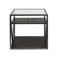 thumbnail image 2 of Pemberly Row Table d'Appoint Industrielle en Bois, Gris, 2 of 4
