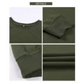 thumbnail image 3 of Sidefeel Women's Casual Thin Solid Color Shirts Raglan Sleeve Round Neck Pullover Tops M 8-10, 3 of 8