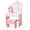 Pink Ice Cream, variant on Zimtown Kids Vanity Set with Lighted Mirror & Drawers, Pretend Play Makeup Table, Ice Cream Design Elements, Pink