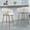 Beige#1, variant on Wooden Dining Chairs, SET OF 2,26'' Counter height bar stools Corduroy kitchen island counter bar stool with back,golden d base and footrest (GREY), Grey Dining Chairs,Upholstered Dining Chairs