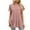 Pink, variant on Fesfesfes Loose Fitting Tops for Womens Casual Solid Color Round Neck Short Sleeve Tops Blouses Womens Casual Tops 12(XXL)