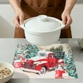 thumbnail image 4 of Placemats Set of 6 Linen Placemats, Washable Kitchen Table Mat, Seasonal Holiday Christmas Place Mats for Party Car 17.7*12.6inch, 4 of 6