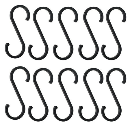 

10pcs Space Aluminum S Shape Hooks Kitchen Railing Hanger Hook Clasp Holders