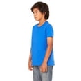 thumbnail image 3 of Bella + Canvas T-Shirt à Manches Courtes pour Jeunes - Bleu ROYAL - L, 3 of 3