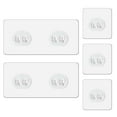 thumbnail image 1 of Solución de almacenamiento duradera para baño y cocina, ganchos adhesivos para estantes de esquina, paquete de 5, sujeción fuerte, 1 of 5