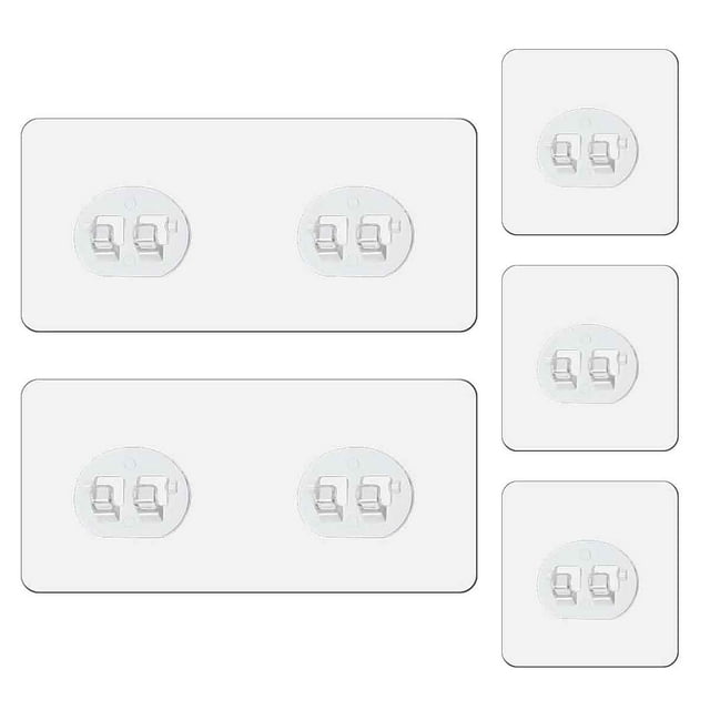 Solución de almacenamiento duradera para baño y cocina, ganchos adhesivos para estantes de esquina, paquete de 5, sujeción fuerte
